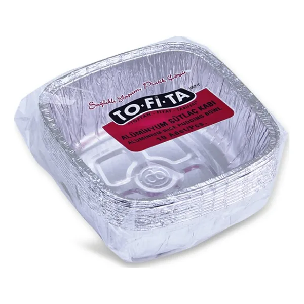 To-Fi-Ta Alüminyum Sütlaç Kabı (Aşure Kabı) 10'lu