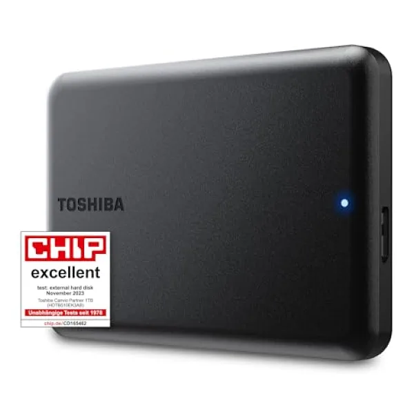 Toshiba Canvio Partner 1 TB taşınabilir 2, 5 inç harici HDD, USB 3.2 Gen 1, Mac ve Windows ile uyumlu, USB ile çalışır