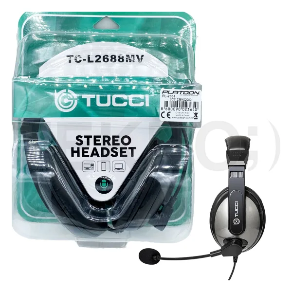 Tucci TC-L2688MV Kablolu Mikrofonlu Kulak Üstü Oyuncu Kulaklığı