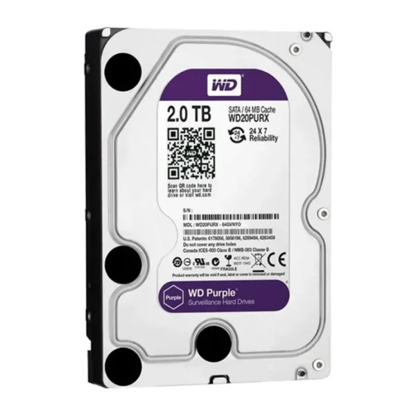 Western Digital Purple WD20PURX SATA 3.0 5400 RPM 3.5" 2 TB Harddisk