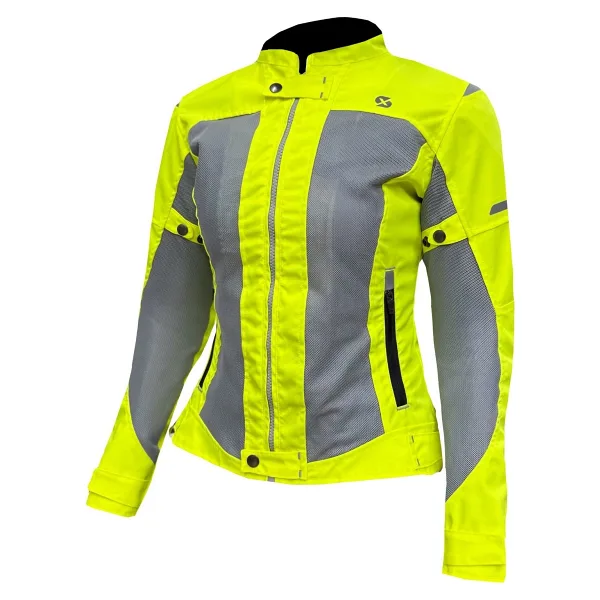 X-Speed Luna Kadın Gri-Sarı Yazlık Motosiklet Montu