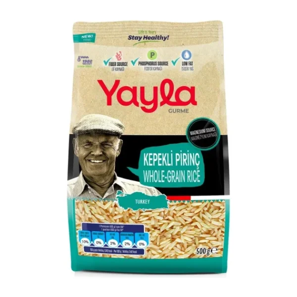 Yayla Gurme Kepekli Pirinç 500 gr