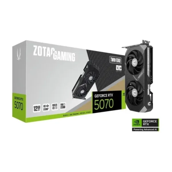 Zotac RTX 5070 Twin Edge OC ZT-B50700H-10P 192 Bit GDDR7 12 GB Ekran Kartı