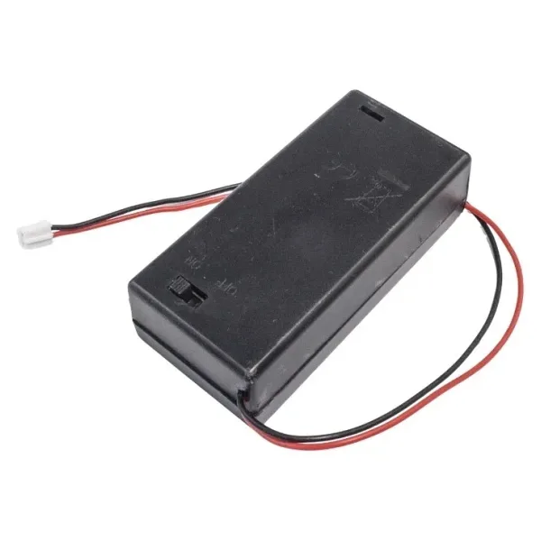 2'li AA Pil Yuvası - JSH PH-2.0 Anahtarlı ve Kapaklı