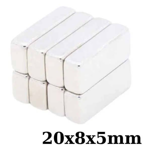 20x8x5mm Neodyum Güçlü Mıknatıs - Neodim Magnet