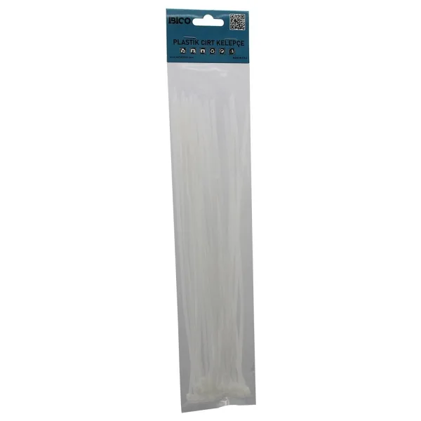 25PCS Beyaz 3.6X300MM Plastik Cırt Kelepçe