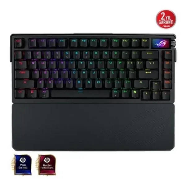 Asus ROG Azoth Extreme RGB %75 TKL NX Snow Switch Kablolu/Kablosuz Mekanik Oyuncu Klavyesi
