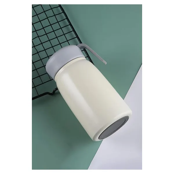 Beyaz 304 Çelik 360 Ml Bebek Mama Saklama Termosu Mug Cin842by Beyaz