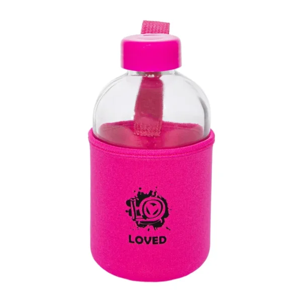 Biggdesign Moods Up Loved Neopren Kılıflı 600 ml Cam Matara