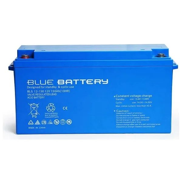Blue Battery 12 Volt 150 Amper Jel Akü Derin Döngü Blg12-150 Deep Cycle
