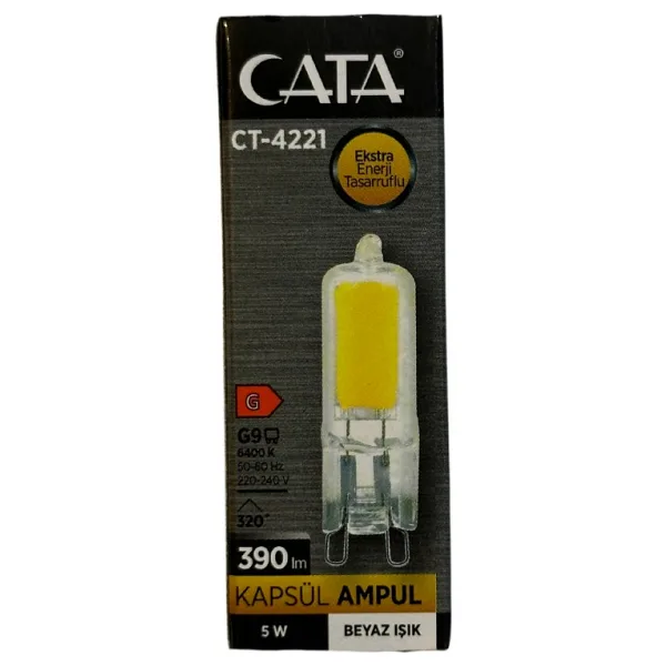 Cata CT-4221 Beyaz Işık 5 W G9 Kapsül LED Ampul