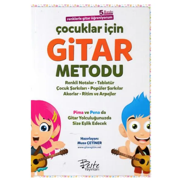 Çocuklar İçin Gitar Metodu - Renklerle Gitar Öğreniyorum - Musa Çetiner