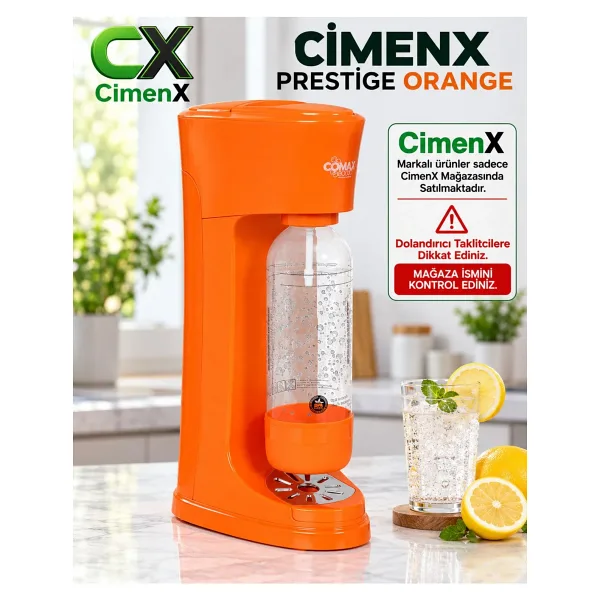 Conax CimenX Soda Maker - Prestige Orange