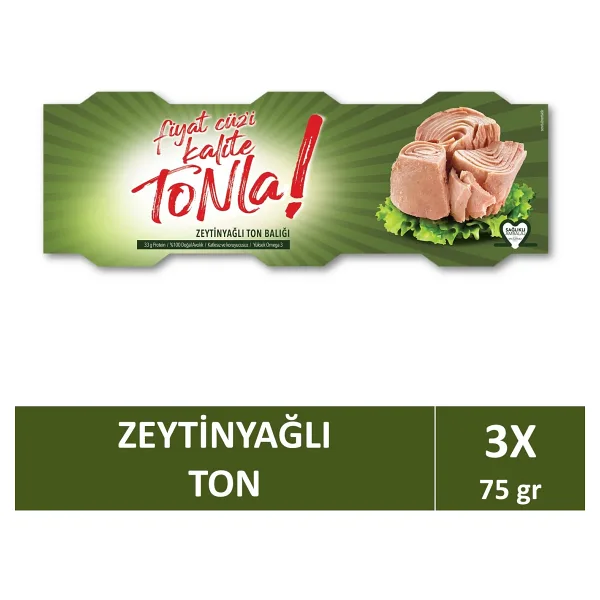 Dardanel Tonla Zeytinyağlı Ton Balığı 3x75 gr
