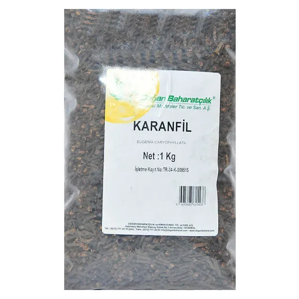 Doğan Baharatçılık Tane Karanfil 1 Kg Kiloluk Paket