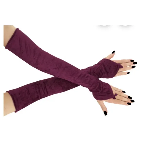 es moda shop Lina kadife gelin kolluk uzun bordo