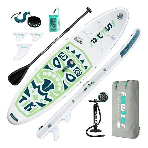 Funwater Tiki Şişme Sup Board/Stand Up Paddle Board Pati Dostu Yüzey (320X85X15 Cm)