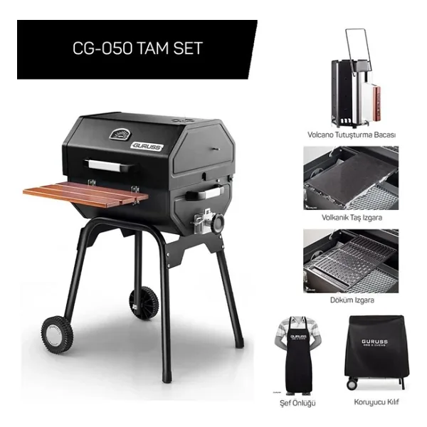 Guruss CG-050 Tam Set Kömürlü Barbekü Mangal