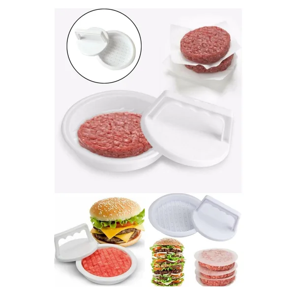 Hamburger Kalıbı Köfte Presi Şekillendirici Burger Press Pratik Köfte Yapma Aparatı
