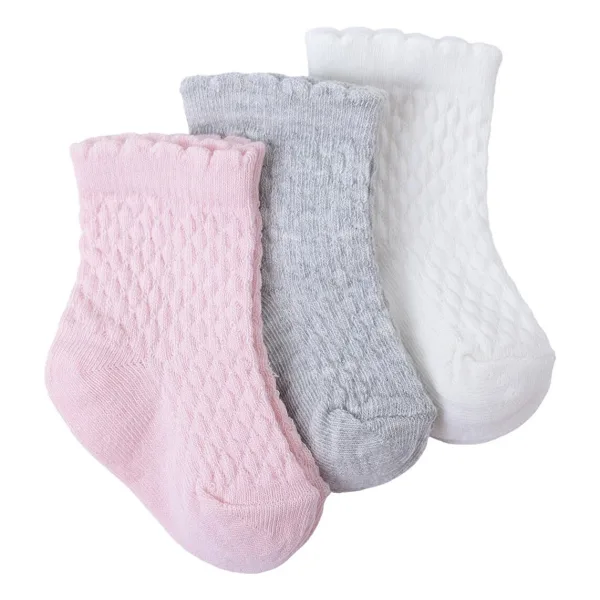 HelloBaby Kız Bebek 3lü Soket Çorap Pembe 3-4 Yaş