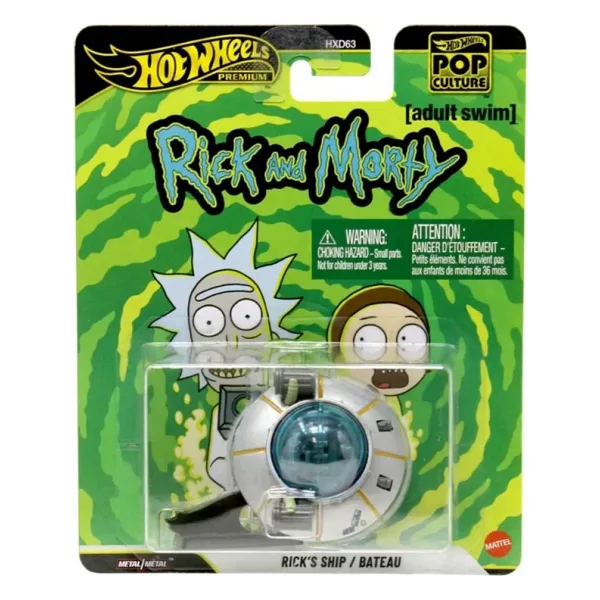 Hot Wheels Premium Pop Culture Rick And Morty Rick's Ship/Bateau HXD63-JHW95