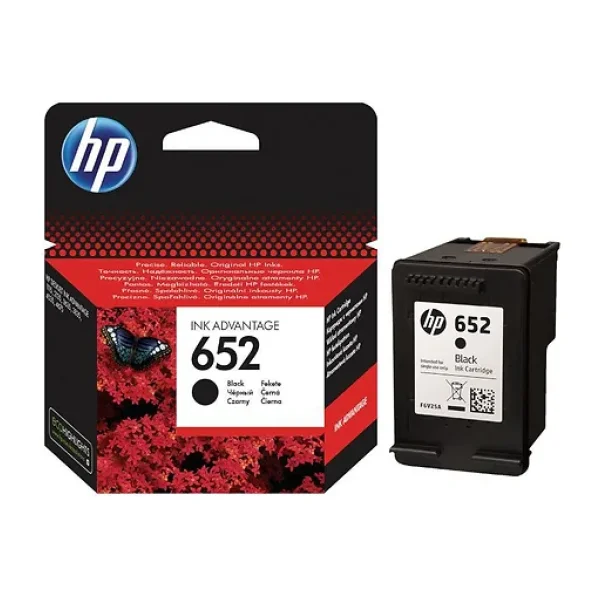 HP 652 F6V25AE Siyah Kartuş