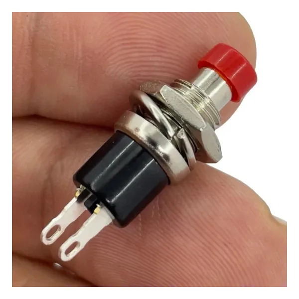 IC-177 Kırmızı Diyafon Mini Buton 7mm PBS-105
