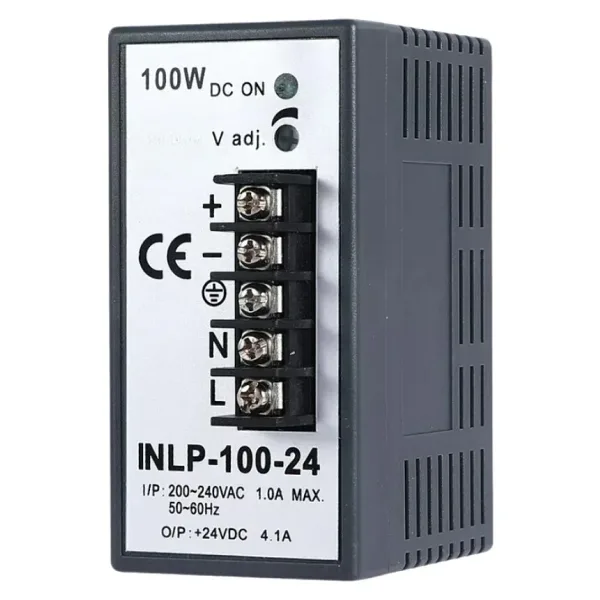 INLP-100-24 - 100W 24VDC 4.1A Raya Montajlı Güç Kaynağı