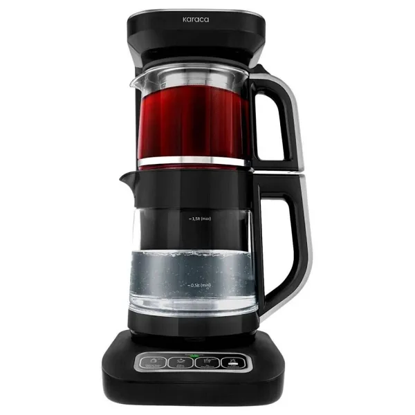 Karaca Çaysever Robotea Pro Connect 4in1 2500 W Konuşan Cam Çay Makinesi