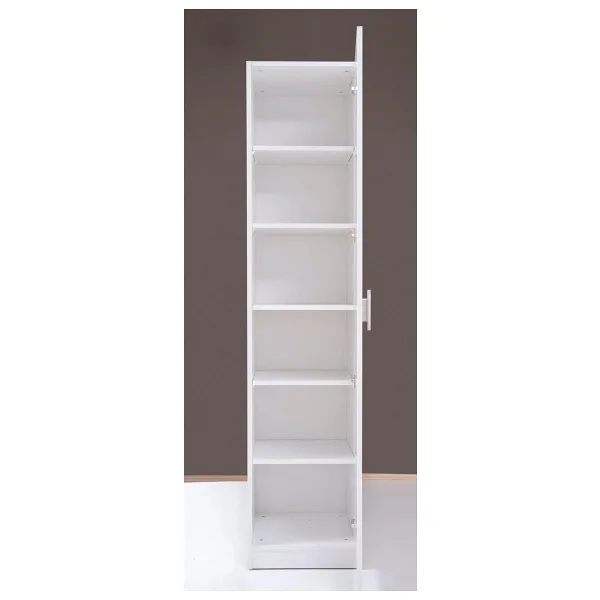 Kenyap Plus 812461 Stella Tek Kapaklı Raflı Gardırop - Beyaz