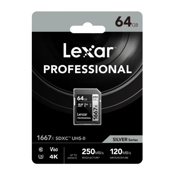 Lexar Professional 1667x LSD64GCBNA1667 Class 10 UHS-II U3 V60 64 GB Hafıza Kartı