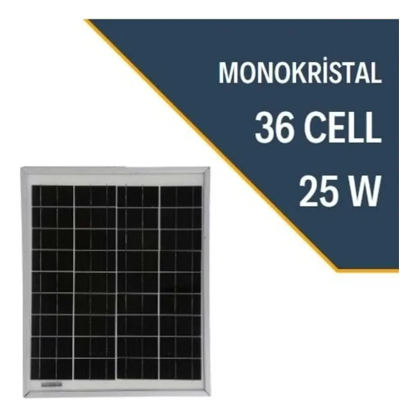 Lexron LXR-25M 25 W Monokristal Güneş Paneli