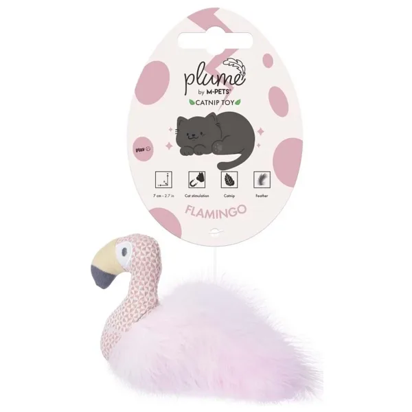 M-Pets Plume Flamingo Catnipli Kedi Oyuncağı Pink