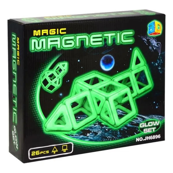 Magic Magnetic Sihirli Parlayan Manyetik Set 26 Parça JH6896