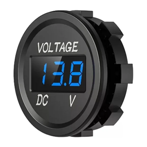 Maroces 28mm 8-32 Volt Arası Çalışabilen Pano Tipi Voltmetre Mavi