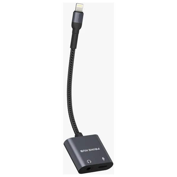 MATECHNO 2 in 1 Lightning Hub Çoklayıcı Kablo Şarj ve Kulaklık Girişli Lightning Aux Dönüştürücü Çevirici