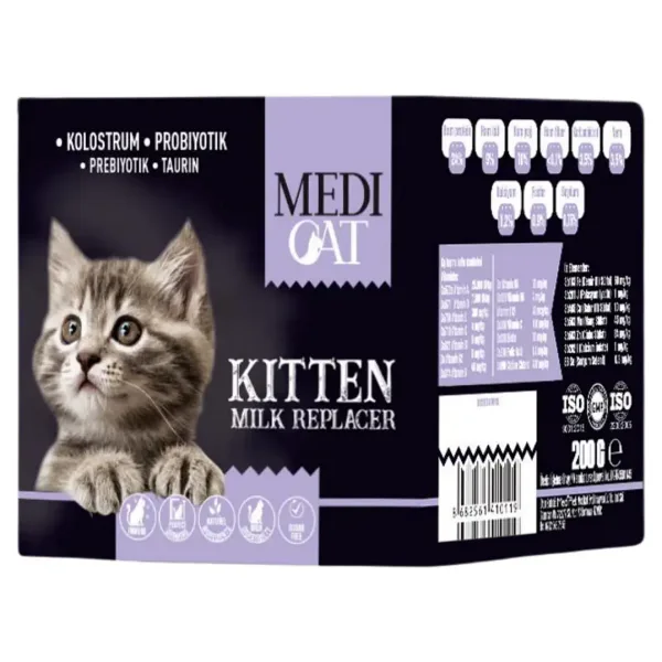 Medi Cat Kitten Milk Replacer Yavru Kedi Süt Tozu 200 Gr