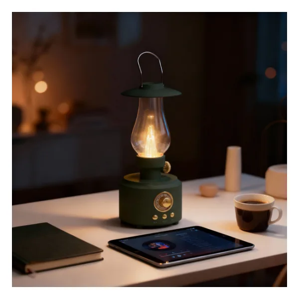 Mikado Md-1 Lüxound 1800MAH 5W Yeşil Bluetooth-Aux-Usb-Tf Card Destekli Işıklı Speaker