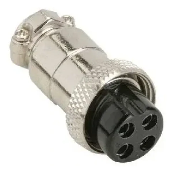 Mike Konnektör 4-Pin 16mm - Dişi