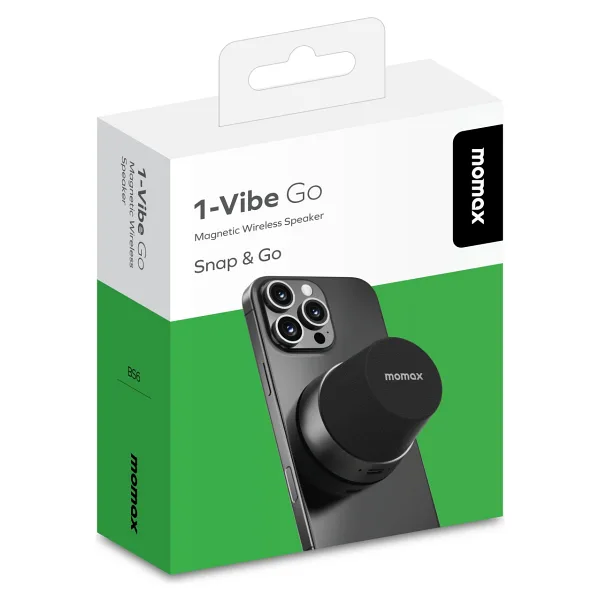 Momax Vibe Go Siyah Bluetooth Hoparlör