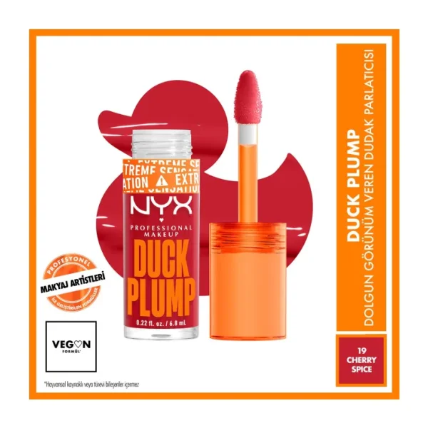 NYX Duck Plump Dolgunlaştırıcı Dudak Parlatıcısı 19 Cherry Spice