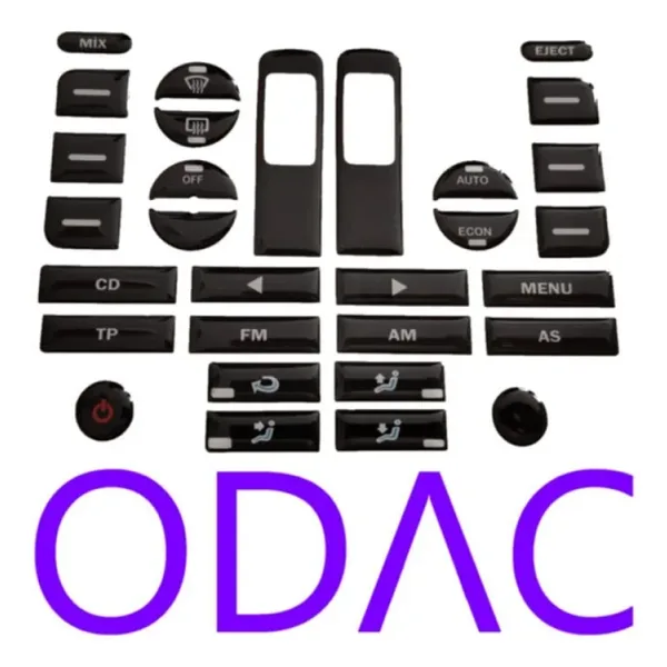 ODAC Vw Tuş Takımı Caddy, Passat B6, Jetta, Golf 5 - Tuş Kaplama -