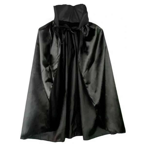 Parti Aksesuar Siyah Renk Yakalı Halloween Pelerini 90 cm