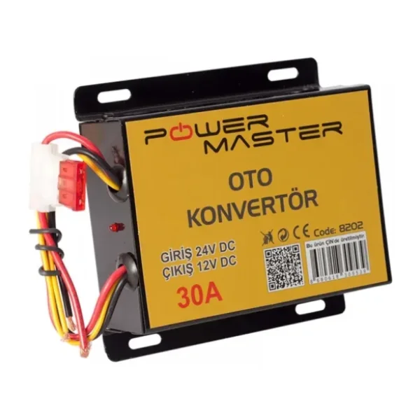 Powermaster 24v 12v Düşürücü Konvertör 30a