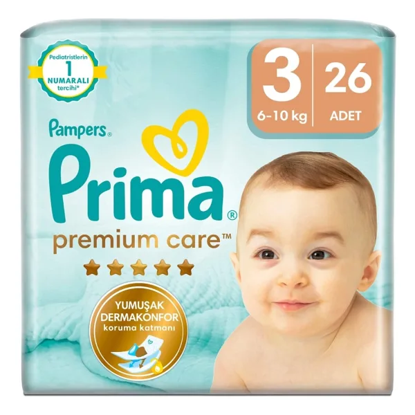 Prima Premium Care 3 Numara Midi 26'lı Bebek Bezi