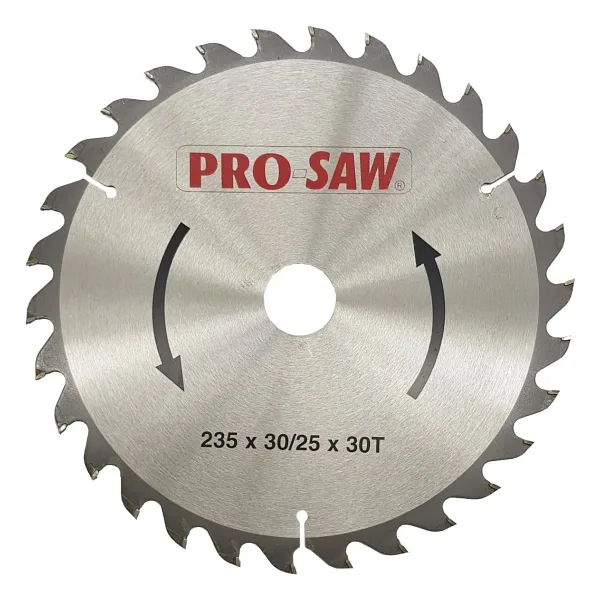 PRO-SAW PS51229 Ahşap Sunta Daire Testere Bıçağı 235 mm 30 Diş