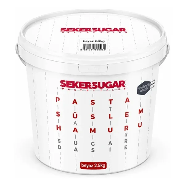 Şeker Sugar Şeker Hamuru 2.5 Kg - Beyaz