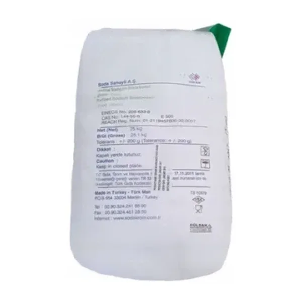 Şişecam Karbonat (Sodyum Bikarbonat) - 25kg - Gıda Tipi -