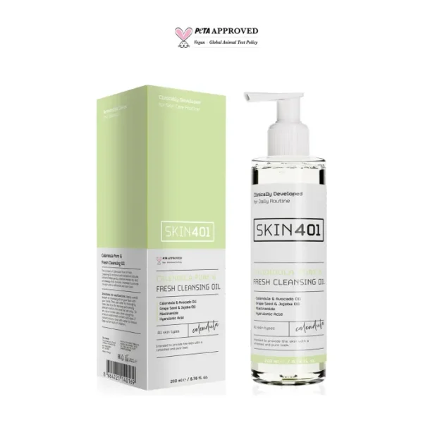 Skin401 Kalendula Saf & Tazeleyici 200 ml Yüz Temizleme Yağı