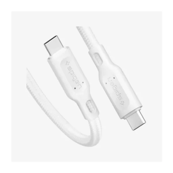 Spigen Durasync C10c3 1 M Beyaz Type-C To Type-C Hızlı Şarj Kablosu
